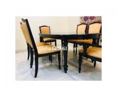 Dining table with 6 chair for sale