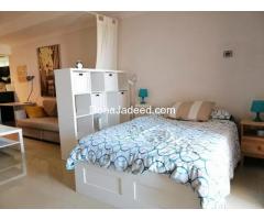 For rent amazing fully furnished studio with balcony in the pearl
