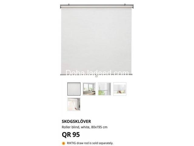 Roller Blinds White (IKEA) / Blinds Curtain. | Doha Jadeed