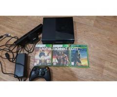 Xbox with kinect and games