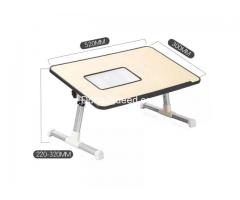 Foldable laptop table with fan