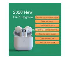Pro 4 TWS wireless earphones Bluetooth 5.0 with charging box