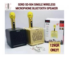 SDRD SD-504 Single mic wireless bluetooth speaker