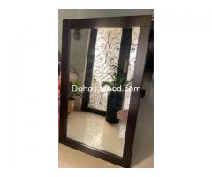 Home center solid wood mirror