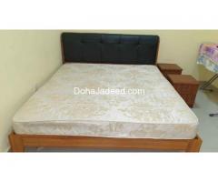 One king size  bed with side tables,