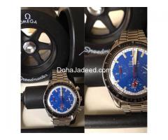 OMEGA Speed master Racing Michael Schumacher blue men's watch blue dial