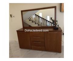 Buffet table with mirror