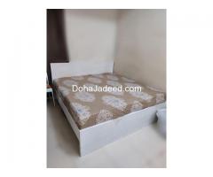 King size bed with home centre medicated matress
