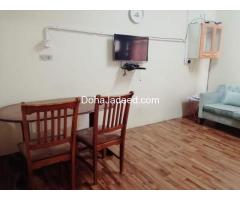 One BHK fully furnished family accommodation available for 2 months.