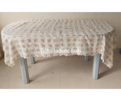 Plastic table with table cover