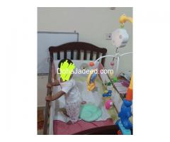 Baby cot with mattress  for sale.