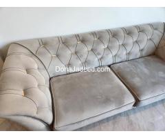 Home Centre Sofa - 3 seater grey beige: