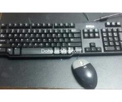 Dell keyboard and hp mouse